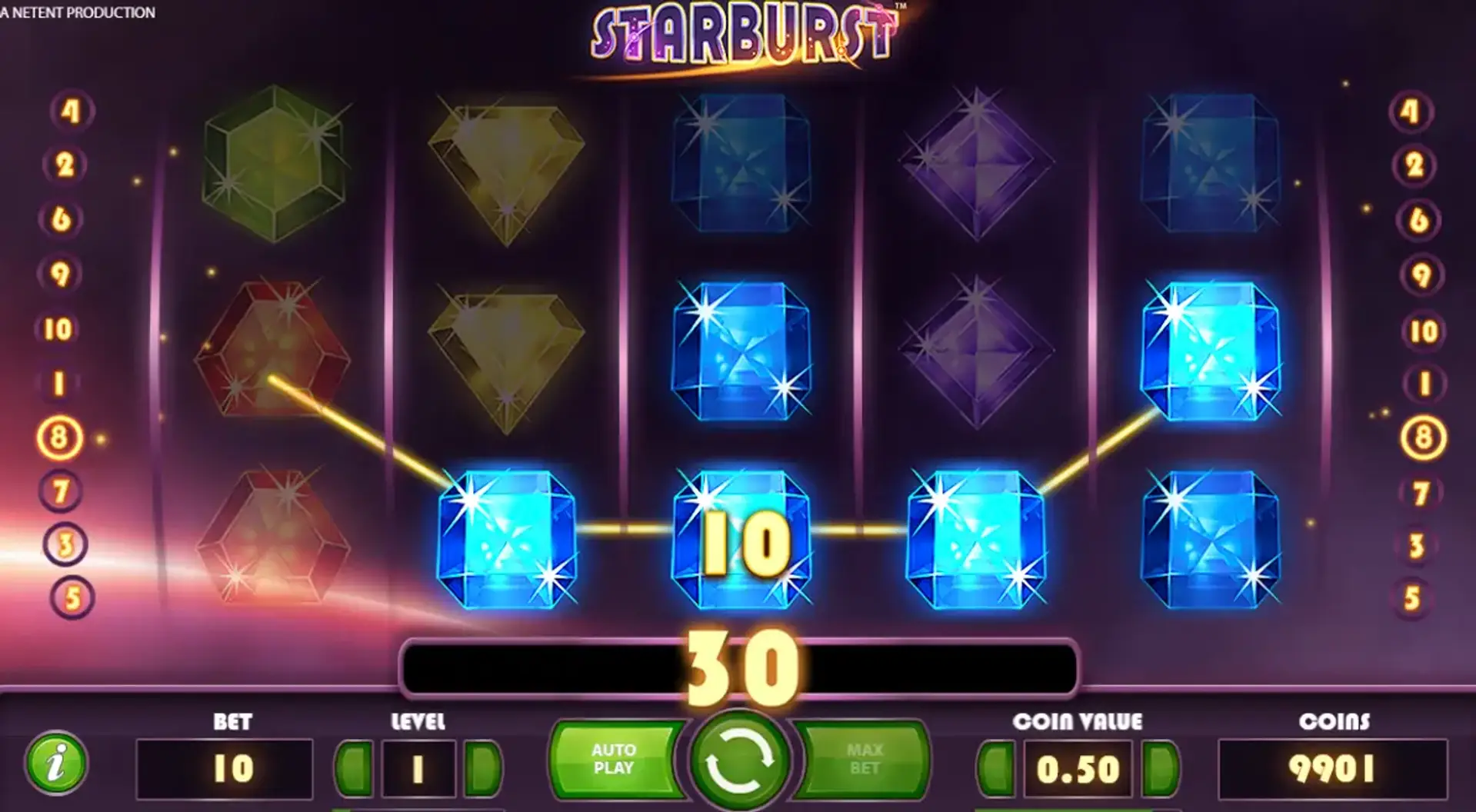 Starburst slot screenshot